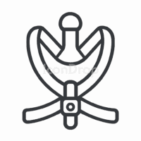 Icon Dog Harness Outline