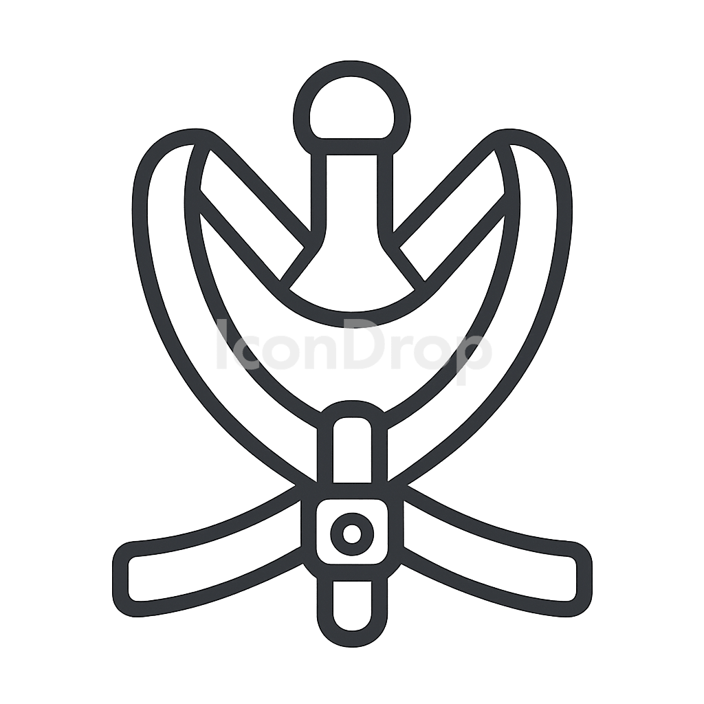 Icon Dog Harness Outline