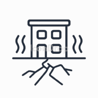 Icon Earthquake Outline