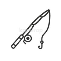 Icon Fishing Rods Outline