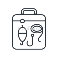 Icon Fishing Tackle Outline