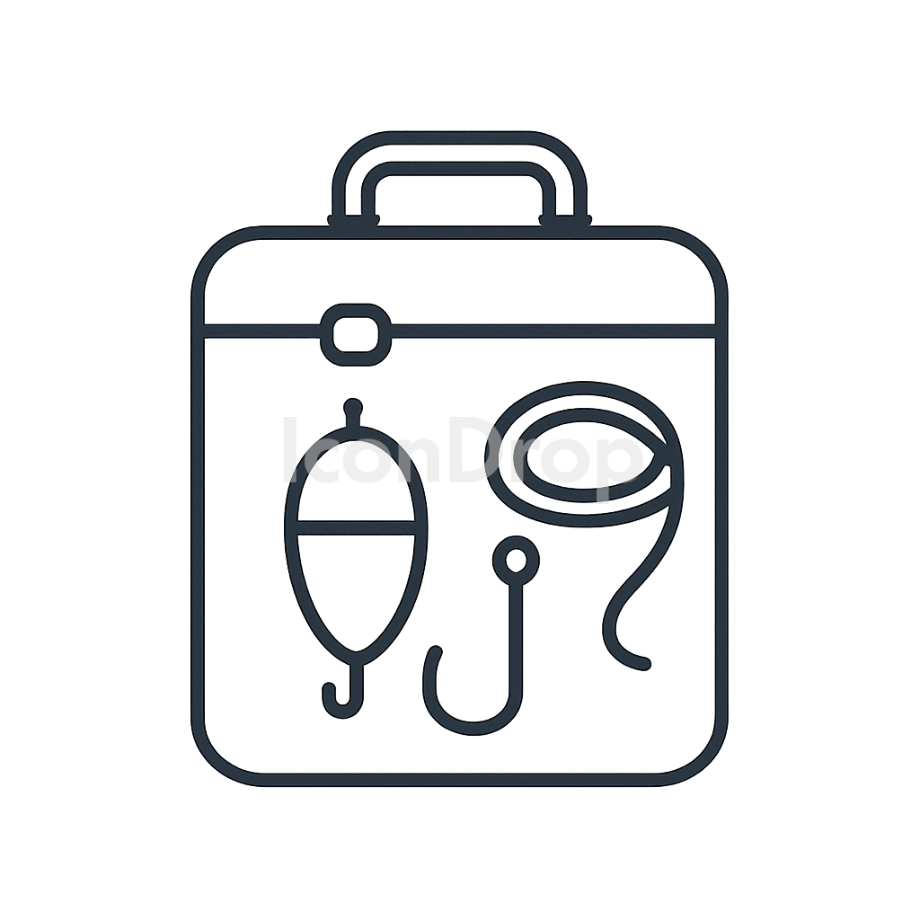 Icon Fishing Tackle Outline
