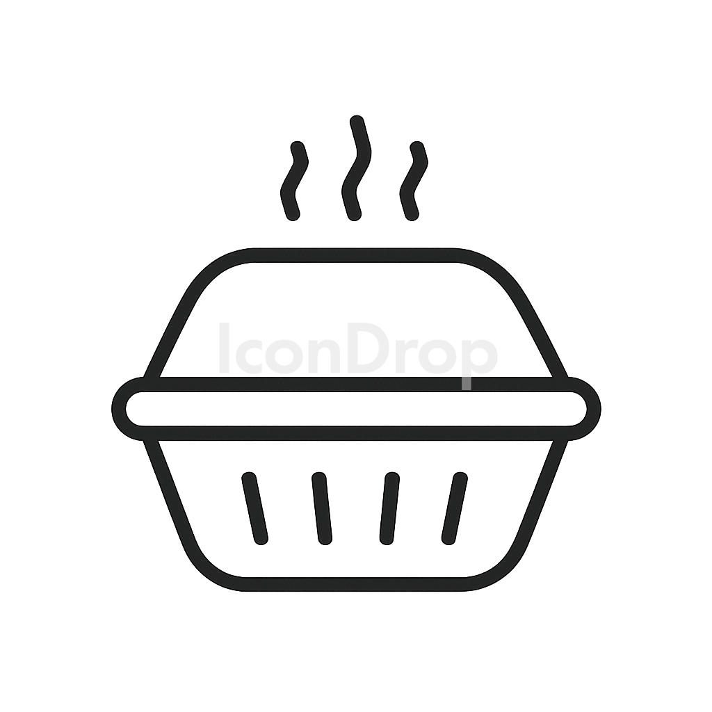Icon Food Container Outline