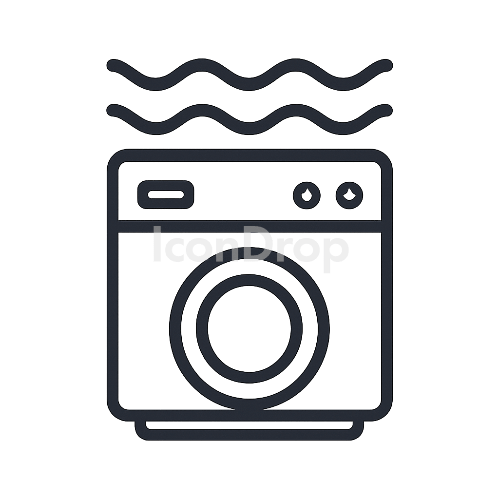 Icon For Dishwasher Safe Outline