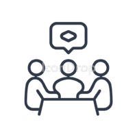 Icon For Meeting Outline