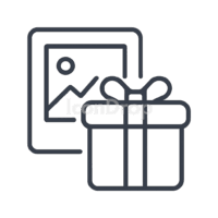 Icon Gifts Photos Outline