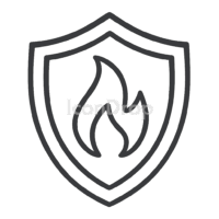 Icon Heat Protection Outline
