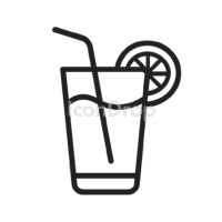 Icon Juice Glass Outline