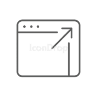 Icon New Window Outline