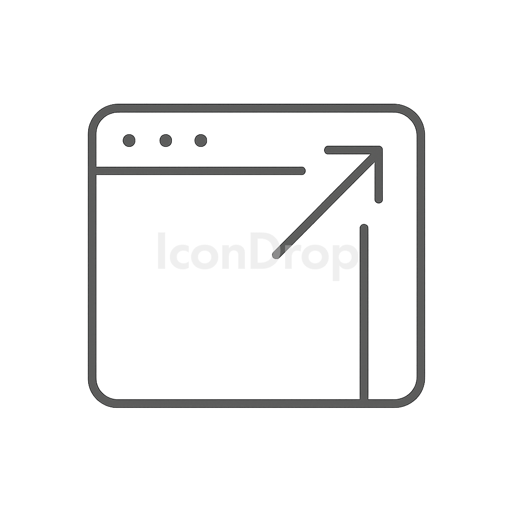 Icon New Window Outline