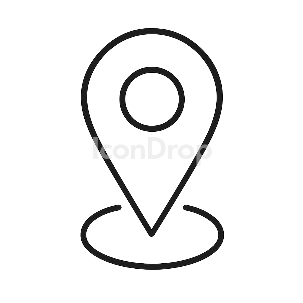 Icon Pin Location Outline