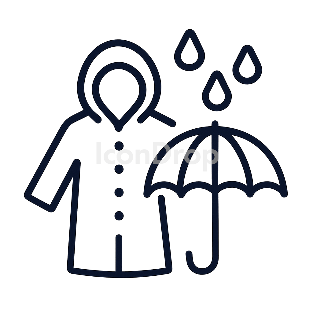Icon Rain Gear Outline