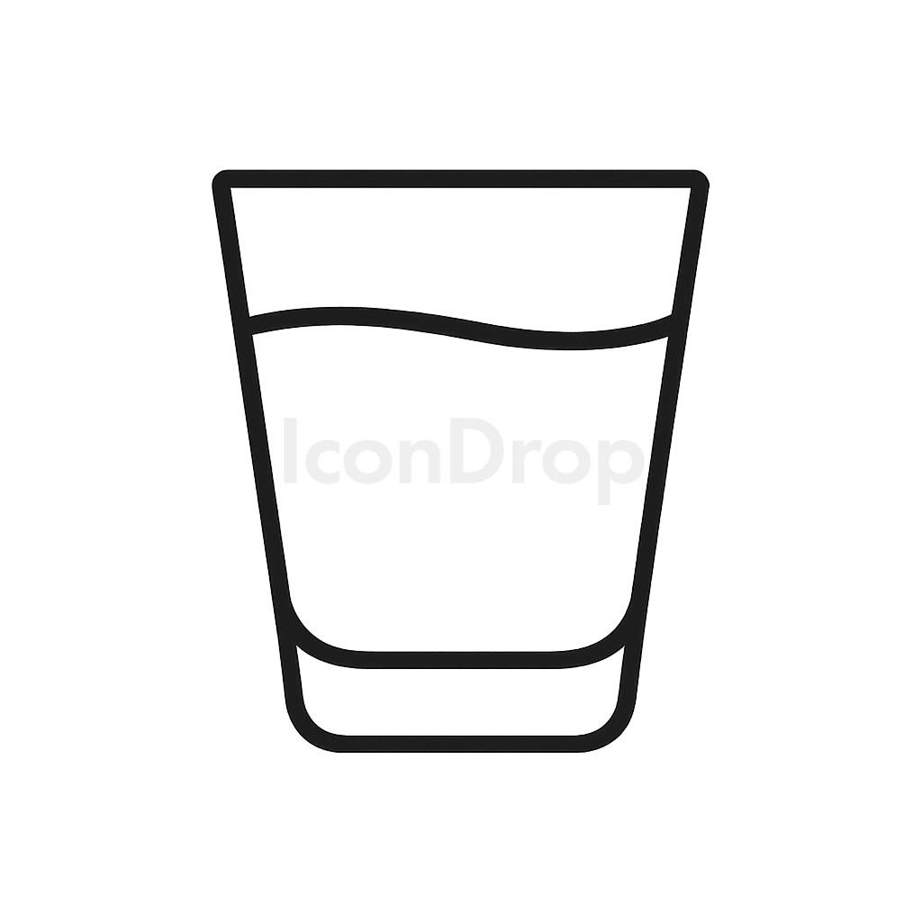 Icon Shot Glass Outline