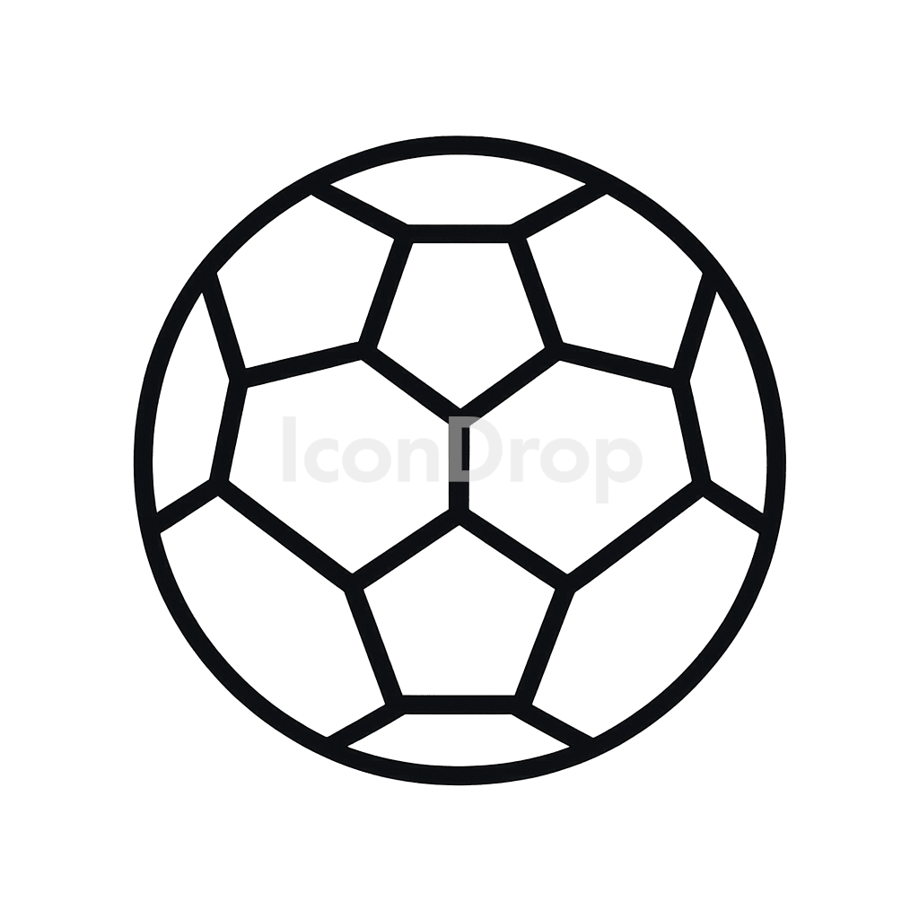 Icon Sports Soccer Ball Outline
