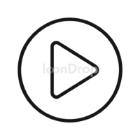 Icon Start Button Outline