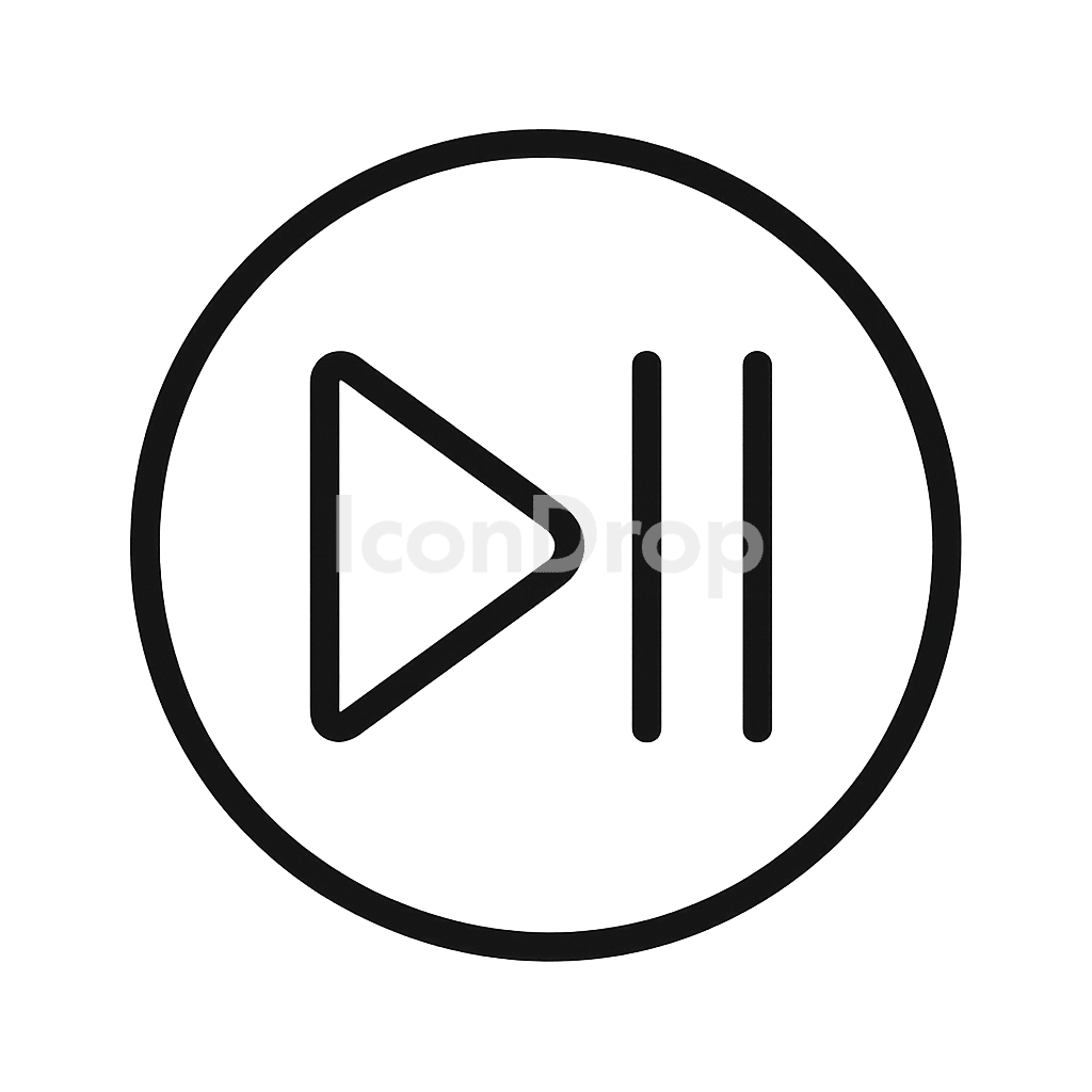 Icon Start Stop Outline