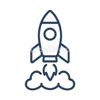 スタートアップのアイコン（アウトライン）