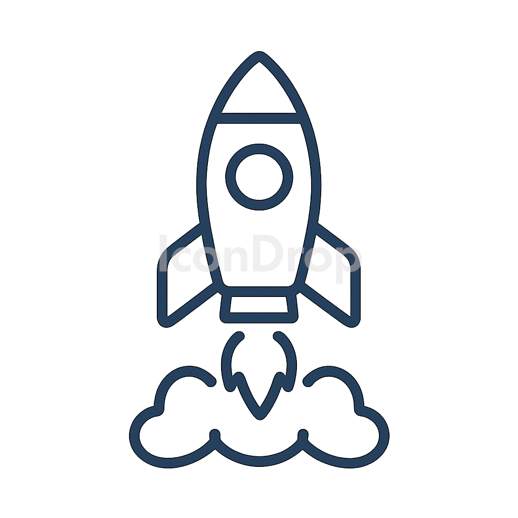 スタートアップのアイコン アウトライン