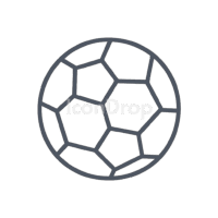 フットボールのアイコン群(アウトライン)