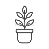 Indoor Plant Icon Outline