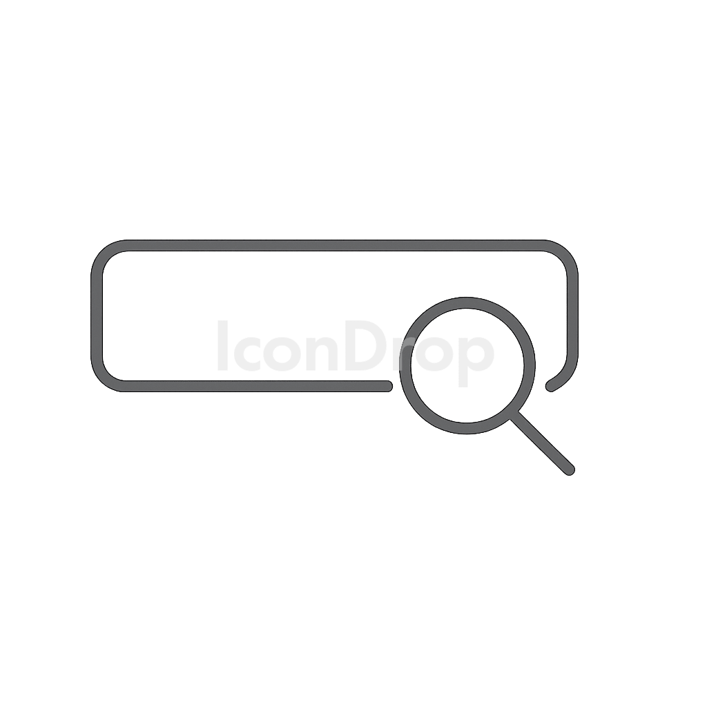 Input Search Icon Outline