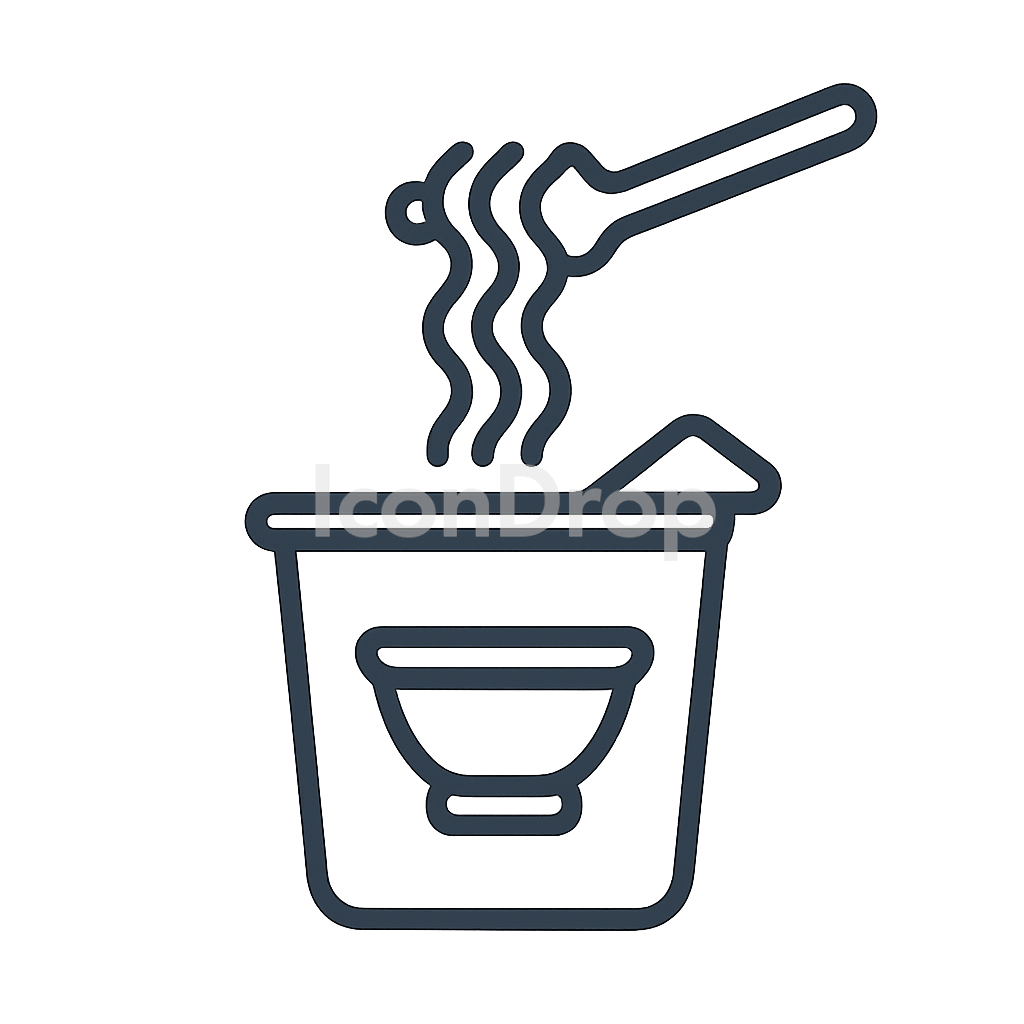 Instant Food Icon Outline