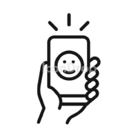 即時満足（インスタントグラティフィケーション）のアイコン（アウトライン）