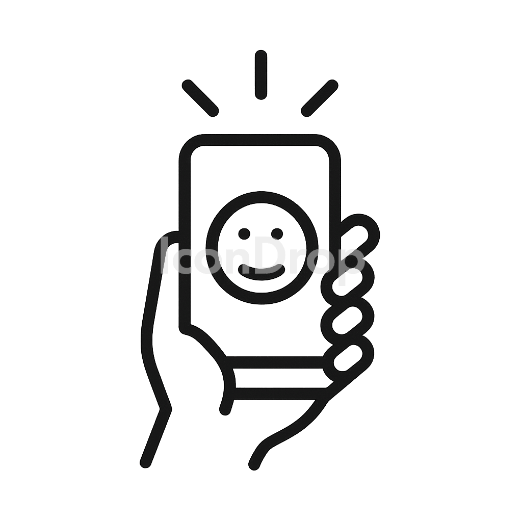 即時満足（インスタントグラティフィケーション）のアイコン アウトライン