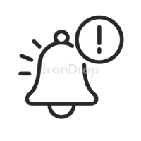 即時通知のアイコン（アウトライン）