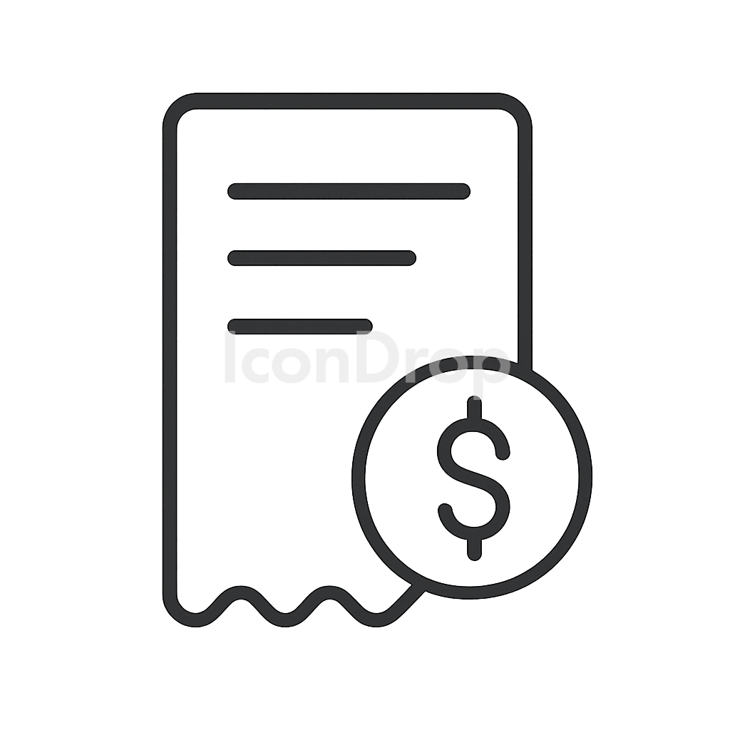 Invoice Icon Outline