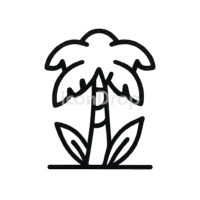 ジャングルツリーのアイコン(アウトライン)