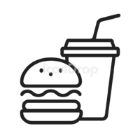 Junk Food Icon Outline