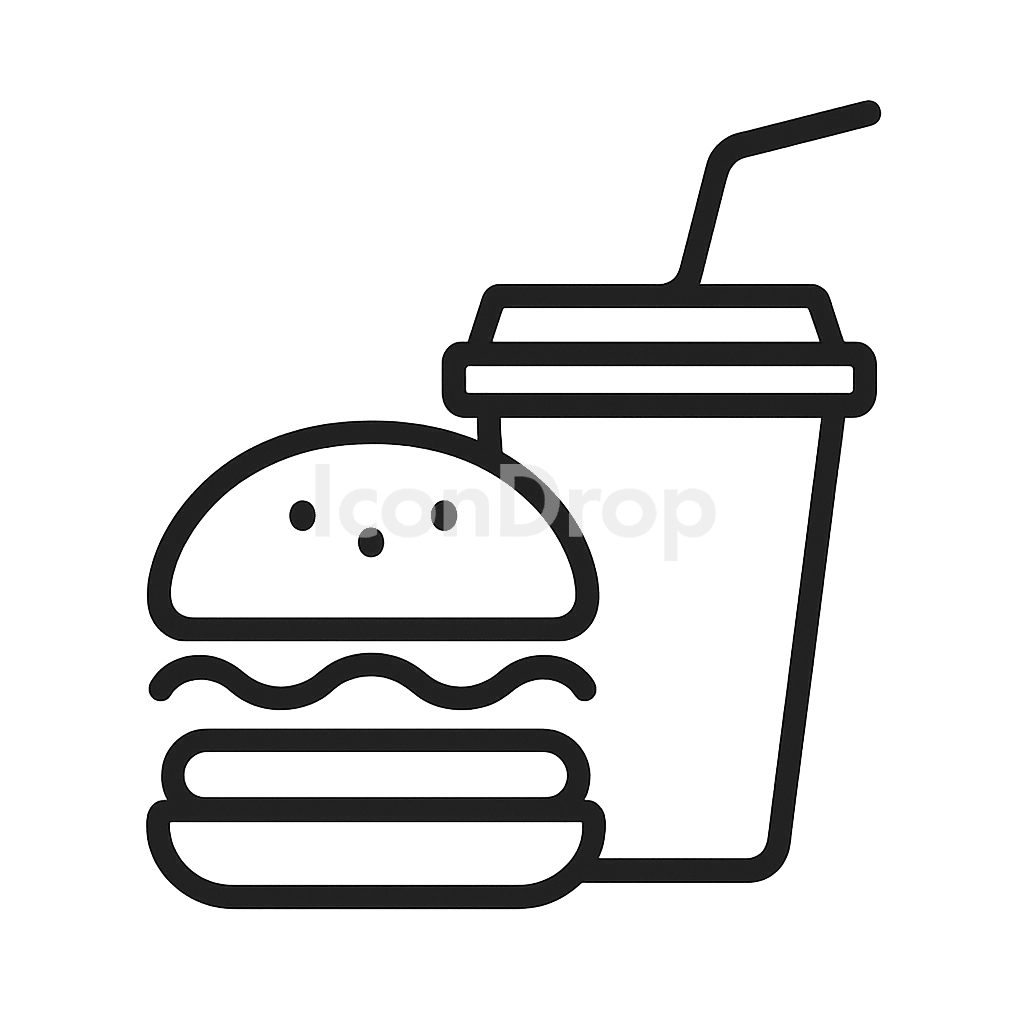 Junk Food Icon Outline