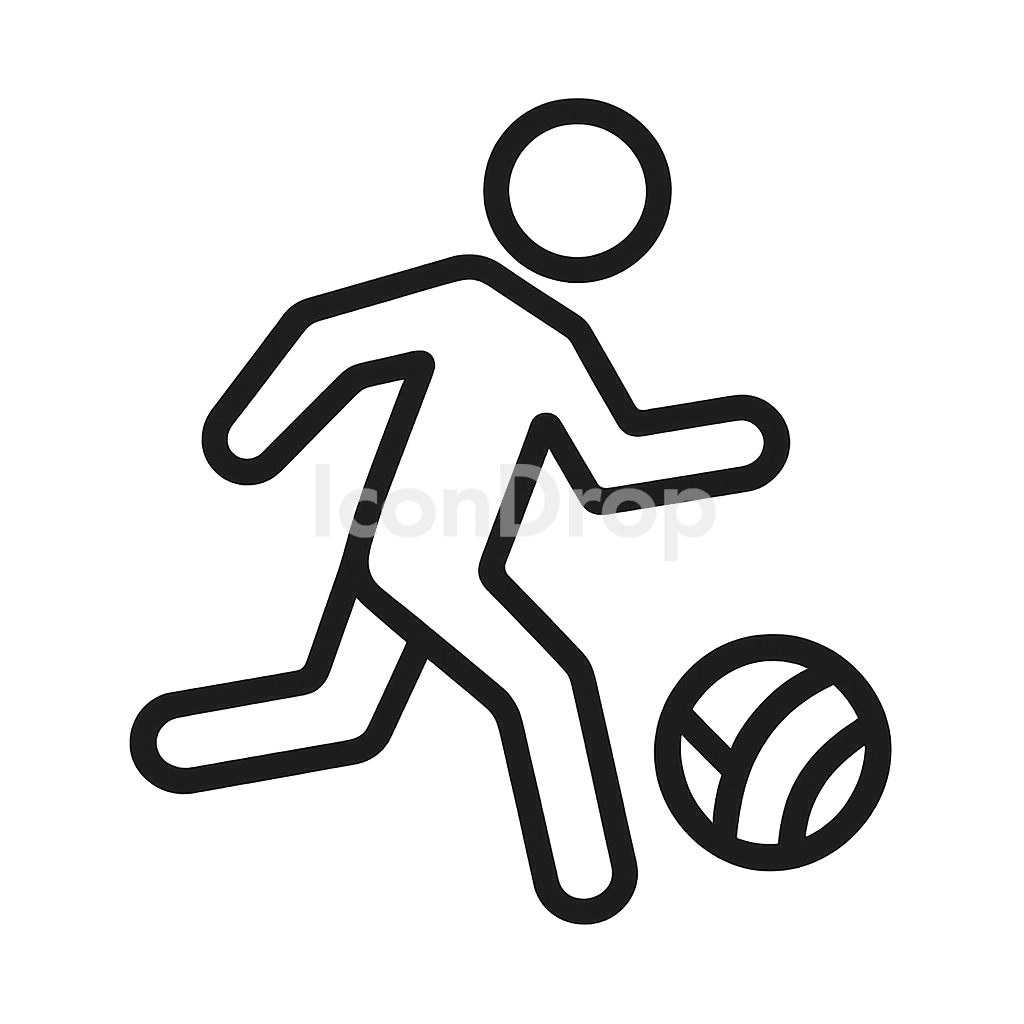 Kickball Icon Outline