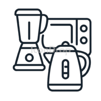 Kitchen Appliances Icon Outline