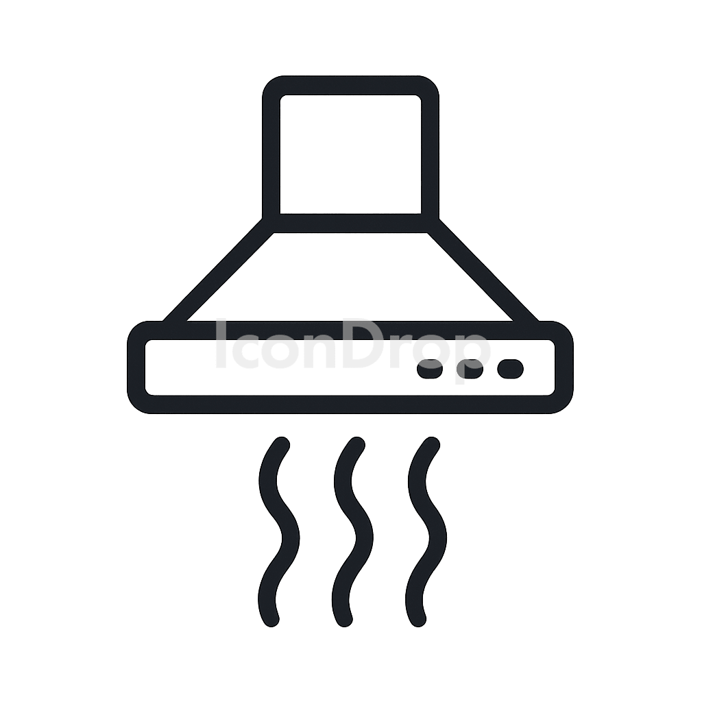 Kitchen Chimney Icon Outline