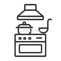 Kitchen Equipment Icon Outline