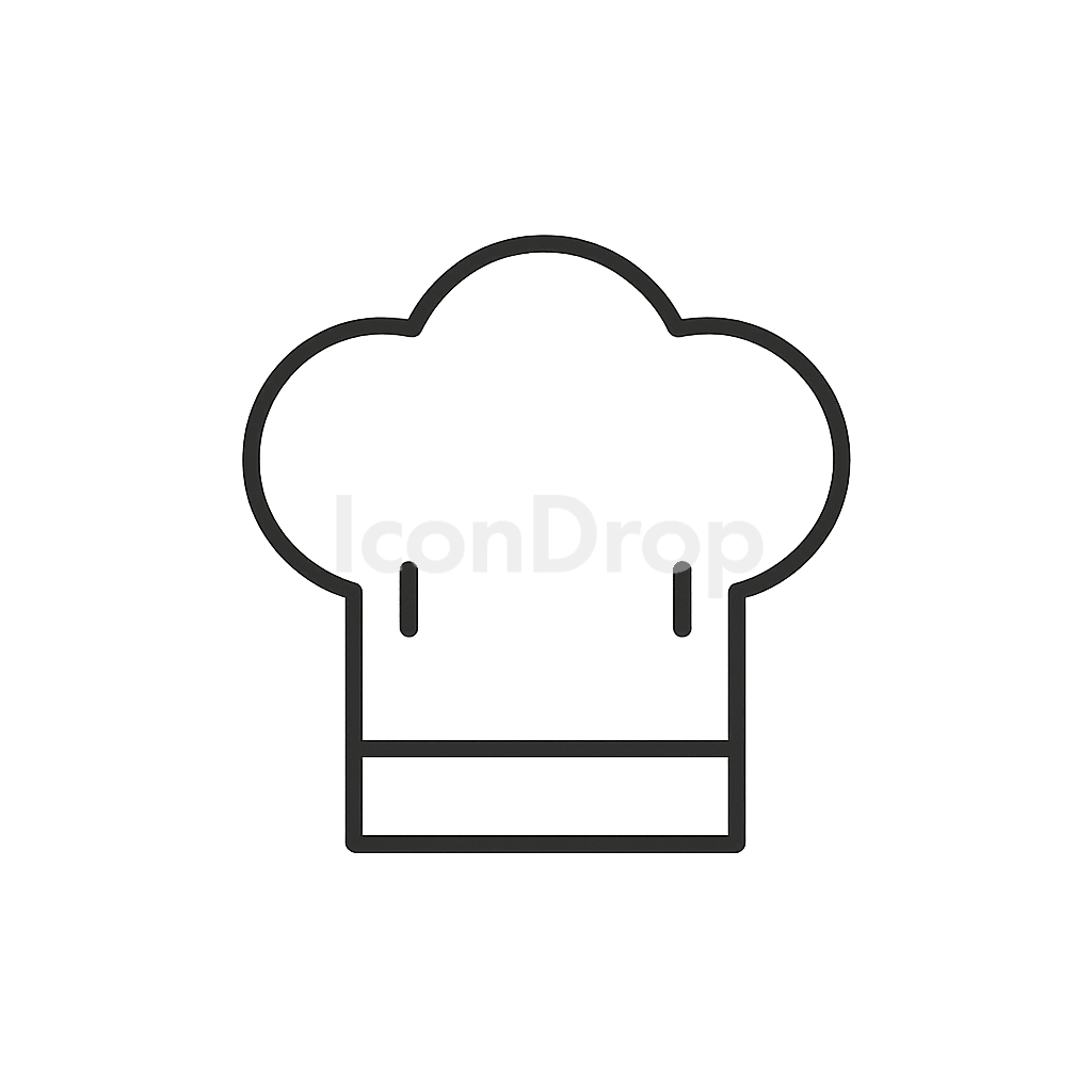 Kitchen Hat Icon Outline