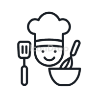 Kitchen Helper Icon Outline