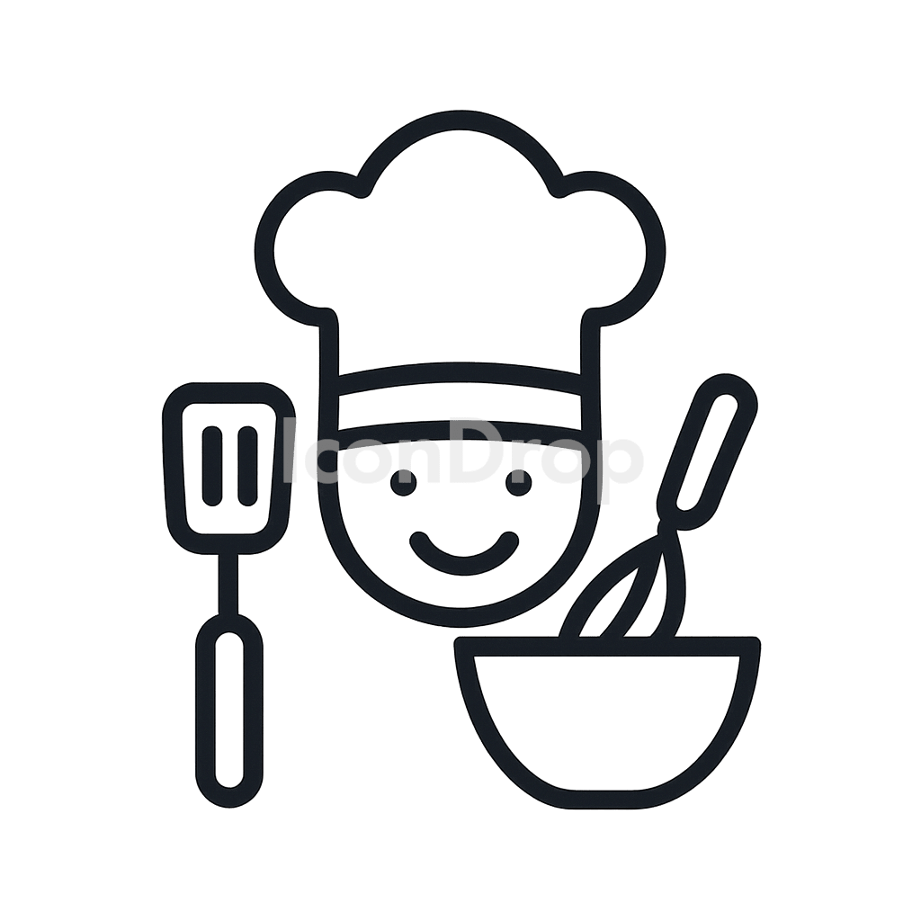 Kitchen Helper Icon Outline