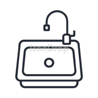 Kitchen Sink Icon Outline