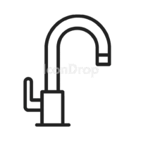 Kitchen Tap Icon Outline
