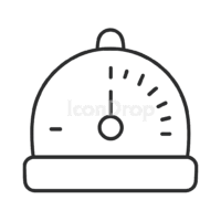 Kitchen Timer Icon Outline