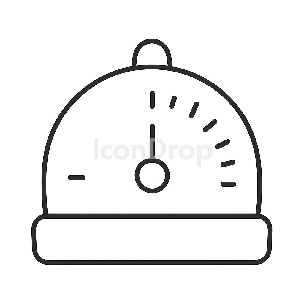Kitchen Timer Icon Outline