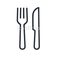 Knife And Fork Icon Outline