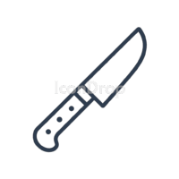 Knife Tool Icon Outline