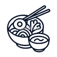 Korean Food Icon Outline