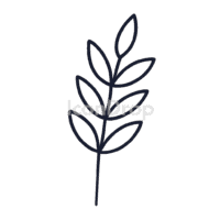 Laurel Leaf Icon Outline