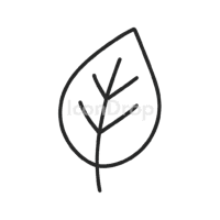 葉っぱのアイコン（アウトライン）