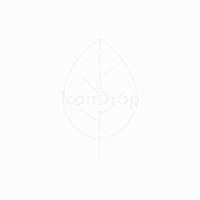 白い葉っぱのアイコン（アウトライン）